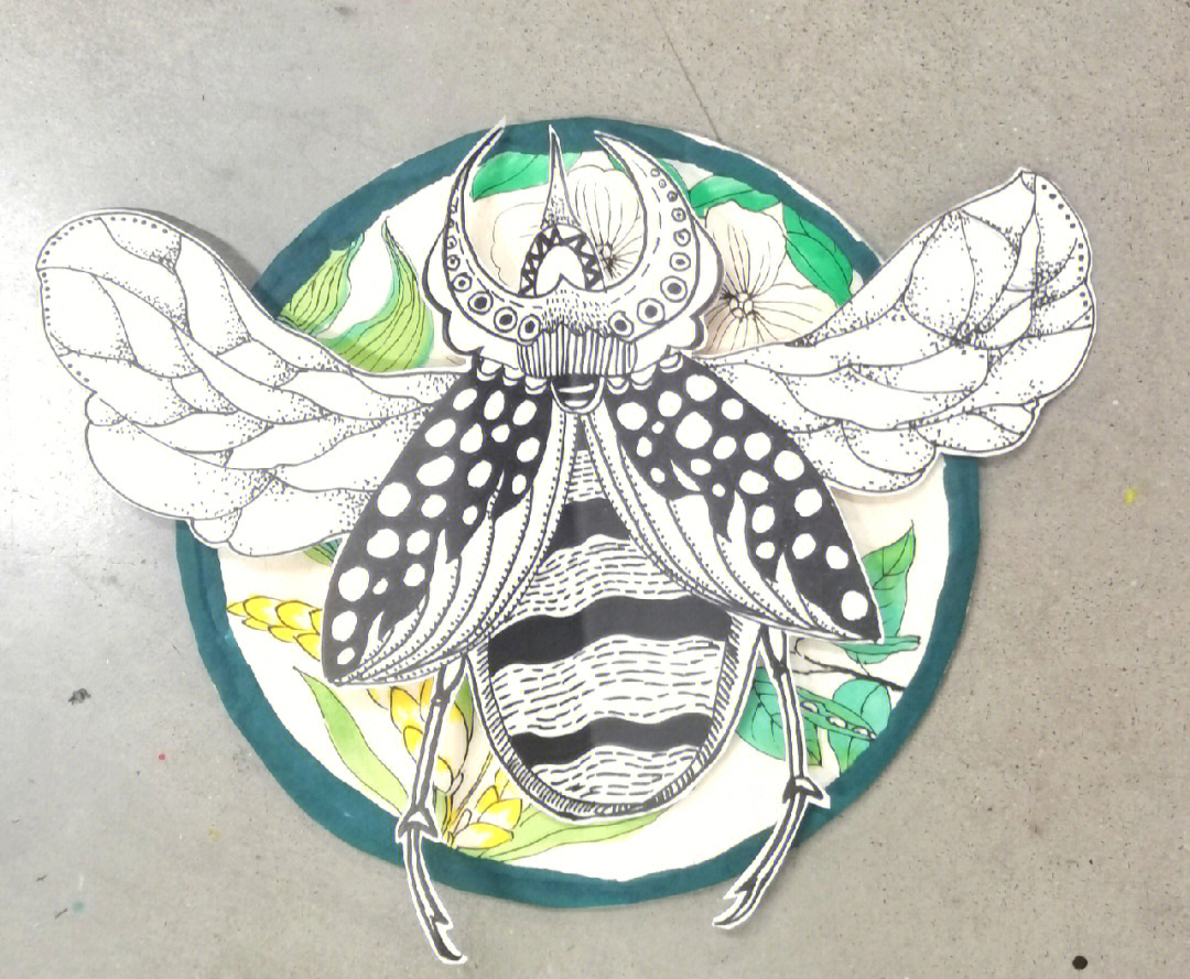 创意美术惊蛰61昆虫苏醒