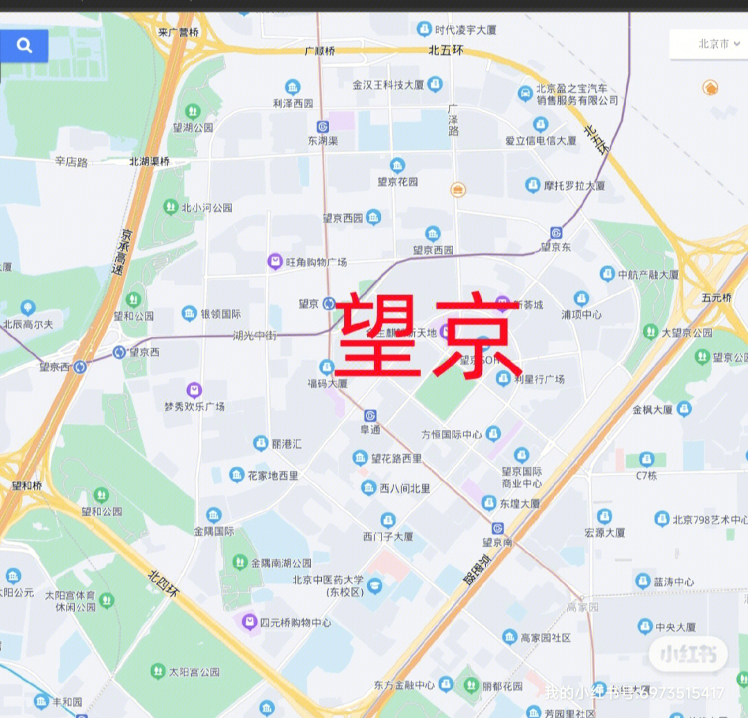 北京亚运村位置地图图片