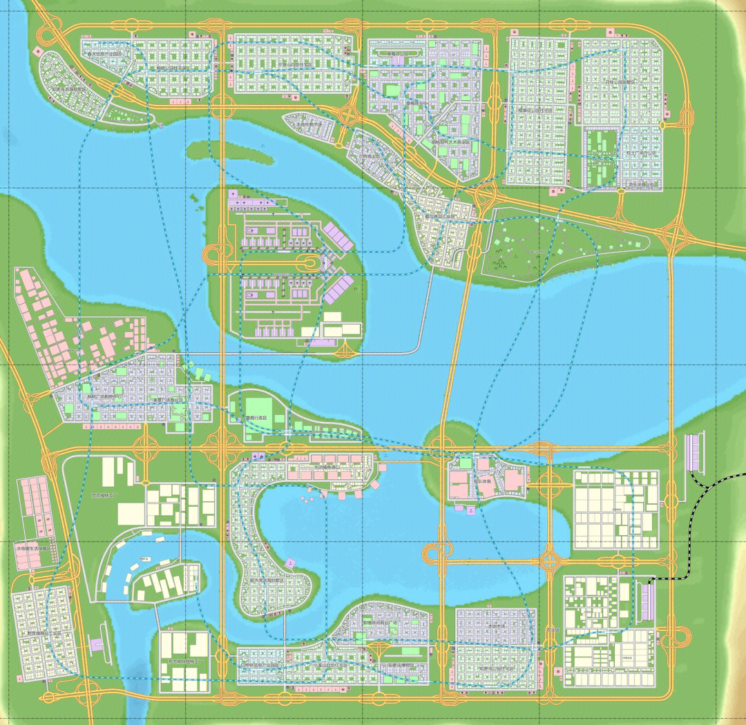都市天际线平面规划图图片