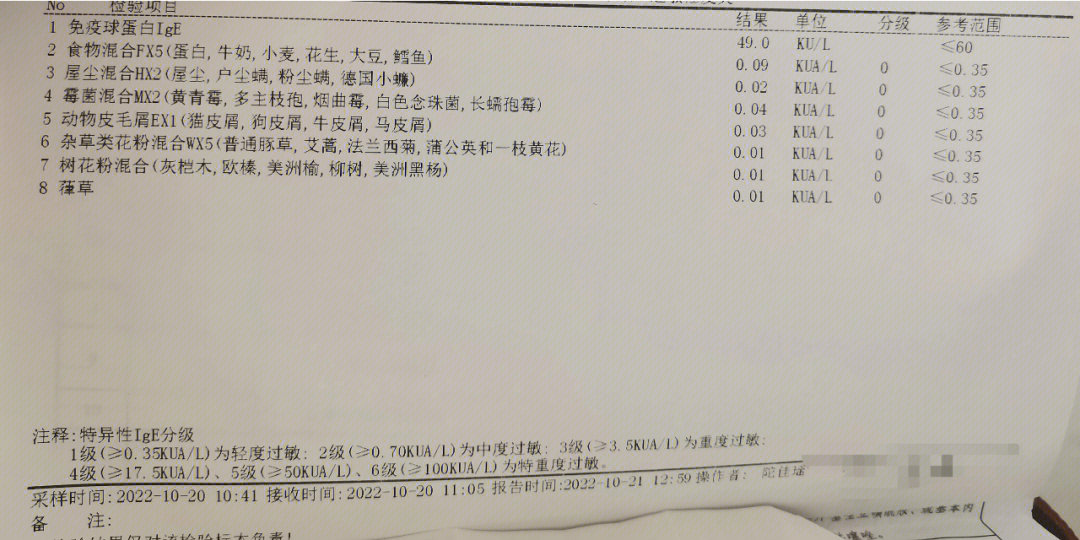 总是莫名其妙过敏就去医院查了过敏源,斑贴测试 抽血检查,一共花了差