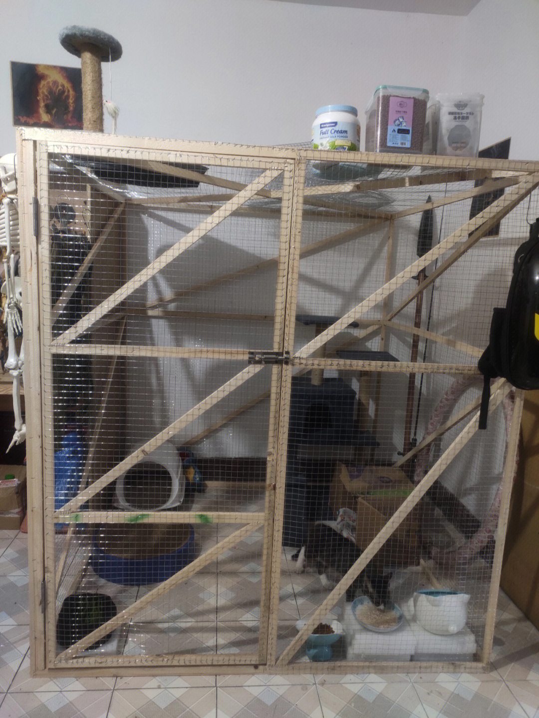 三层猫笼自制材料图片