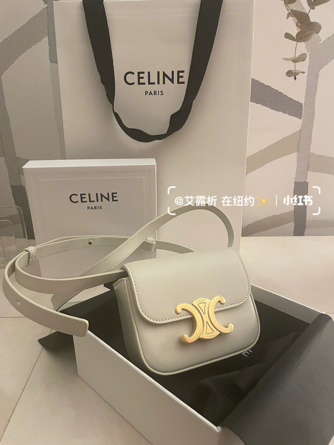 新celine迷你凯旋门白月光