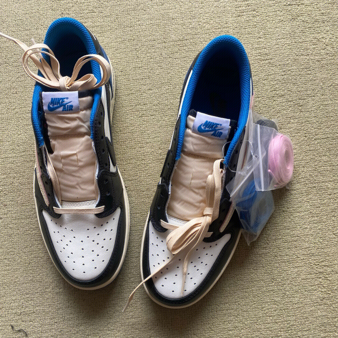 airjordan1aj1倒钩白蓝藤原浩闪电ts