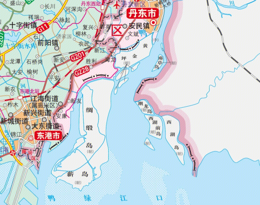 丹东市区高清地图图片