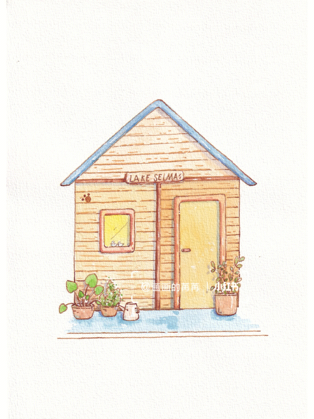 小木屋的画法简单图片