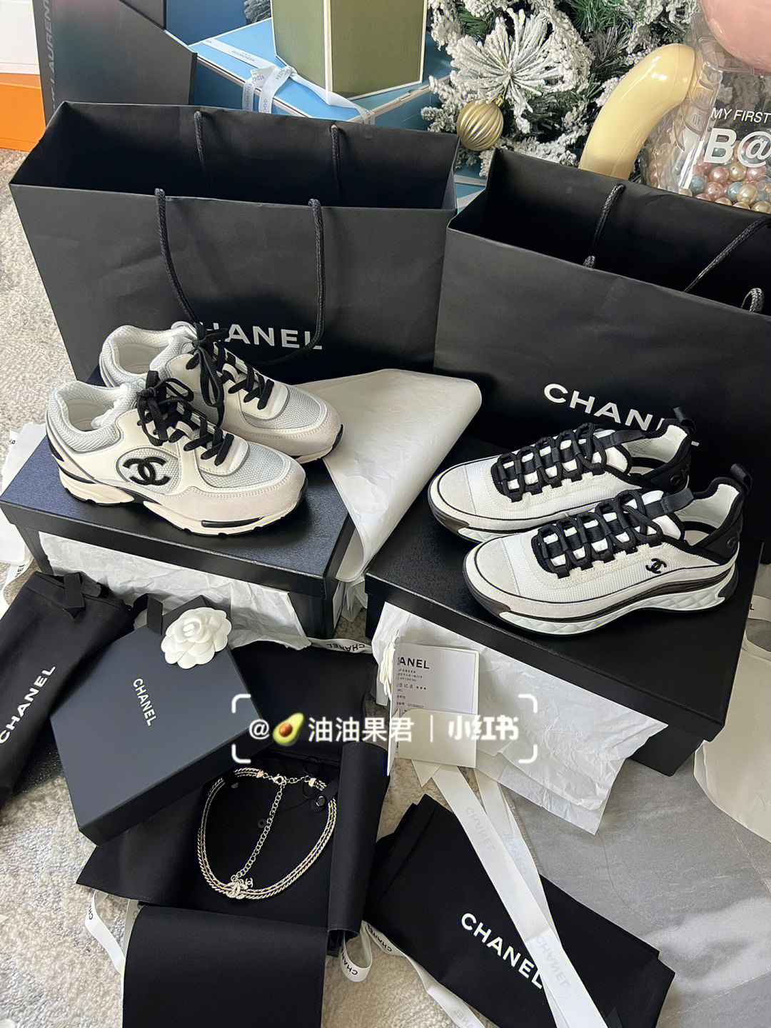 chanel黑白布鞋图片