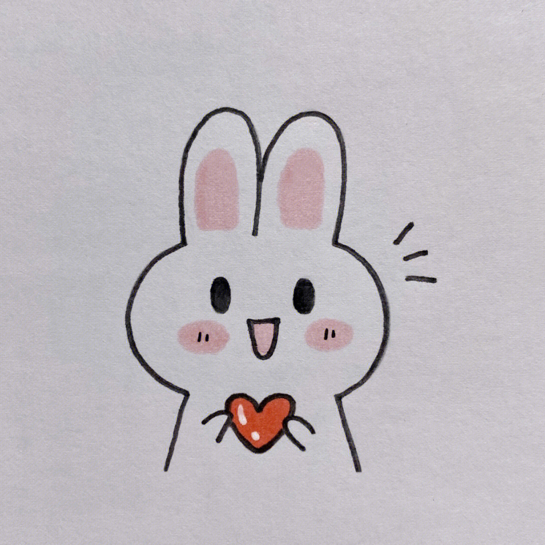 兔子卡通简笔画 简单图片