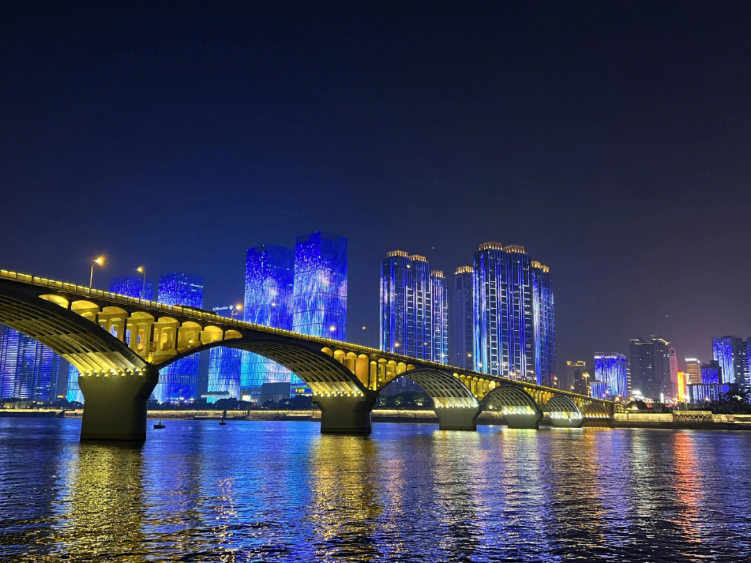 长沙橘洲夜景