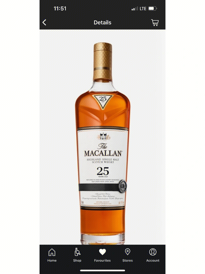 lcbo上货macallan麦卡伦25年