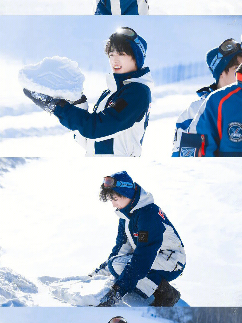 宋亚轩玩雪照片图片