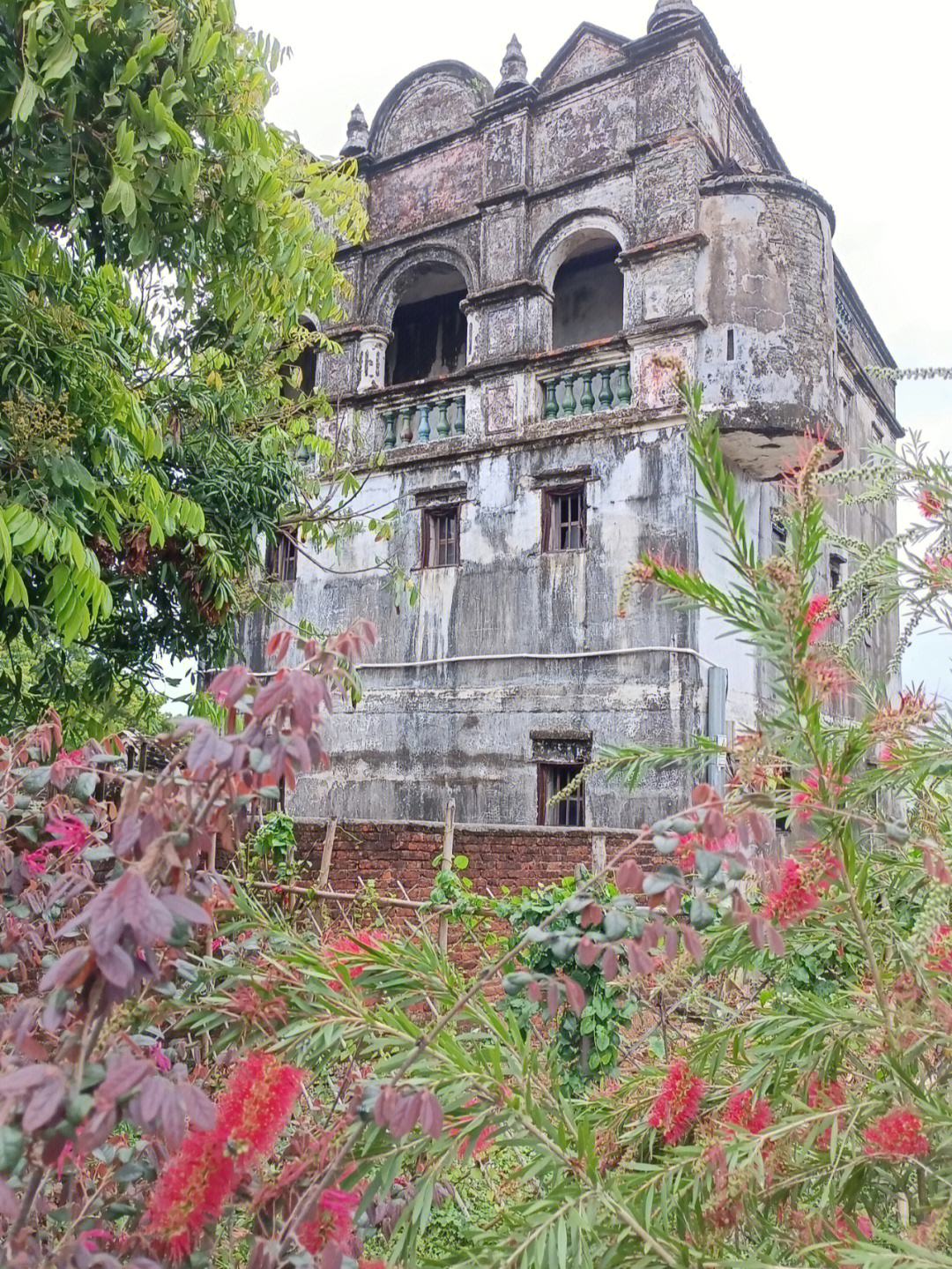 台山浮月村碉楼历史图片