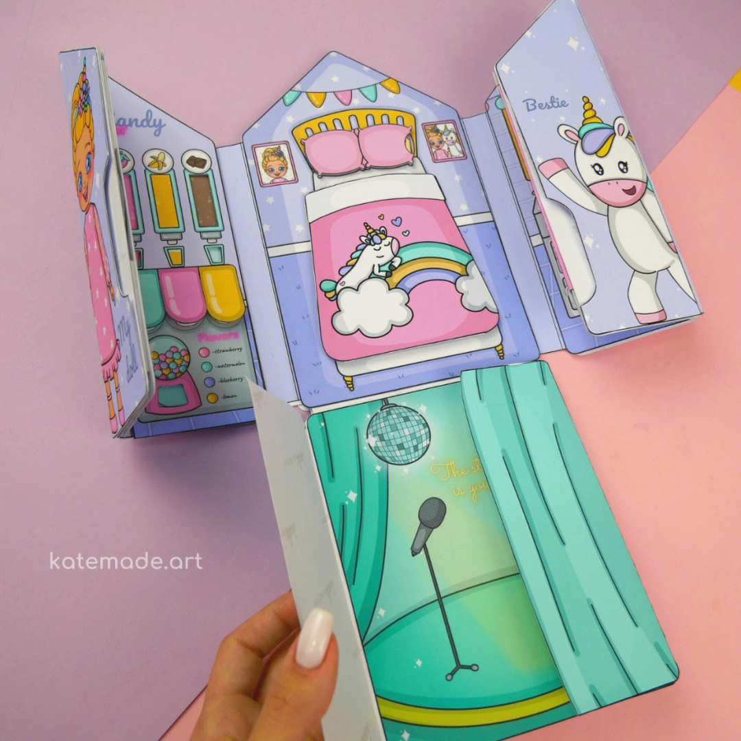 梦想小屋纸娃娃与独角兽的小房子