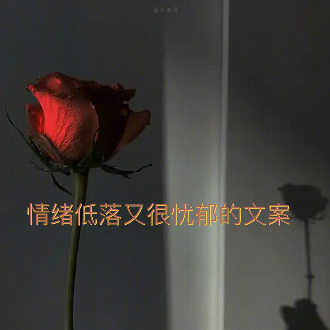 情绪低落又很忧郁的文案#文案#忧郁