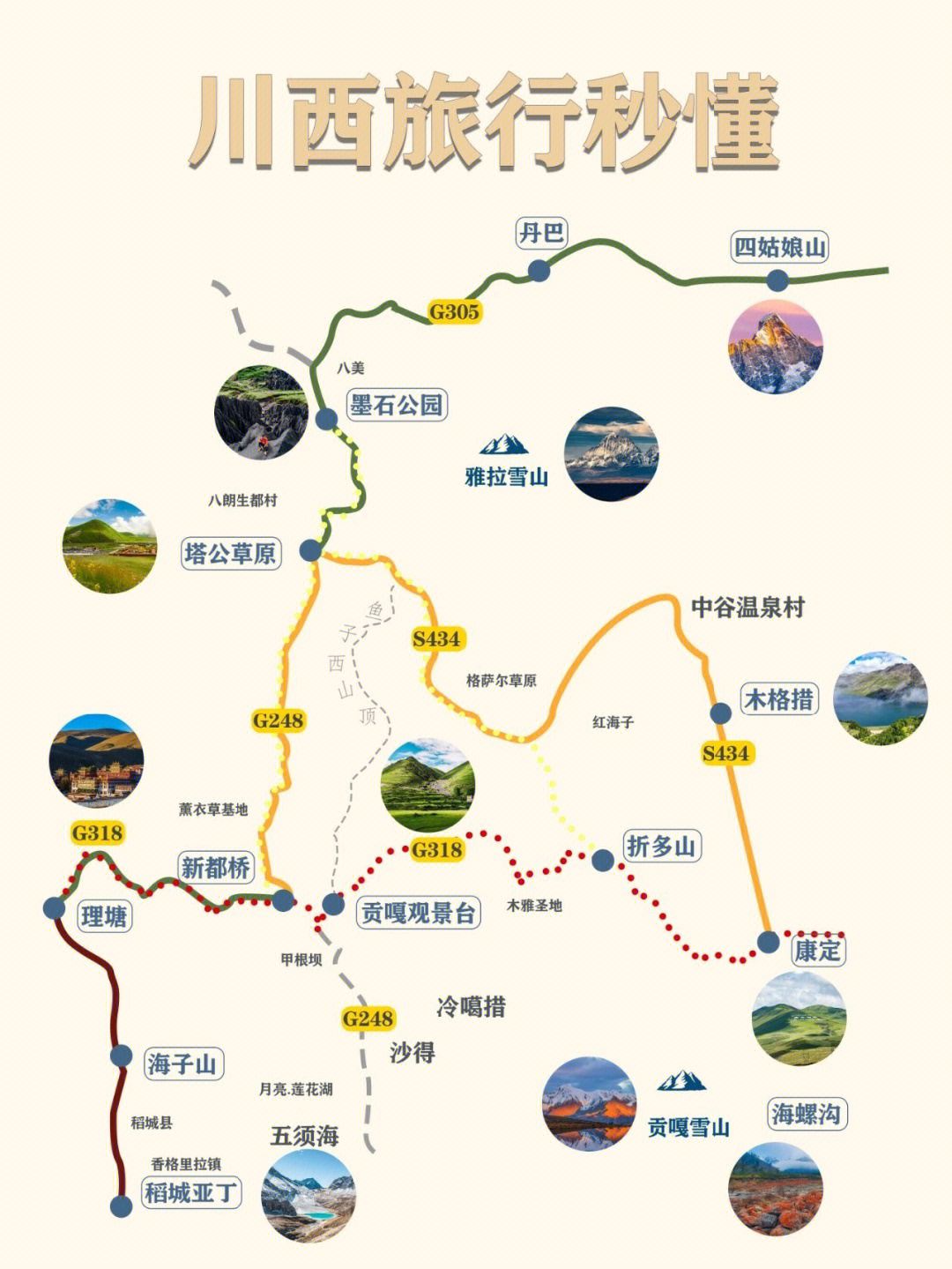 稻城亚丁地图位置图片
