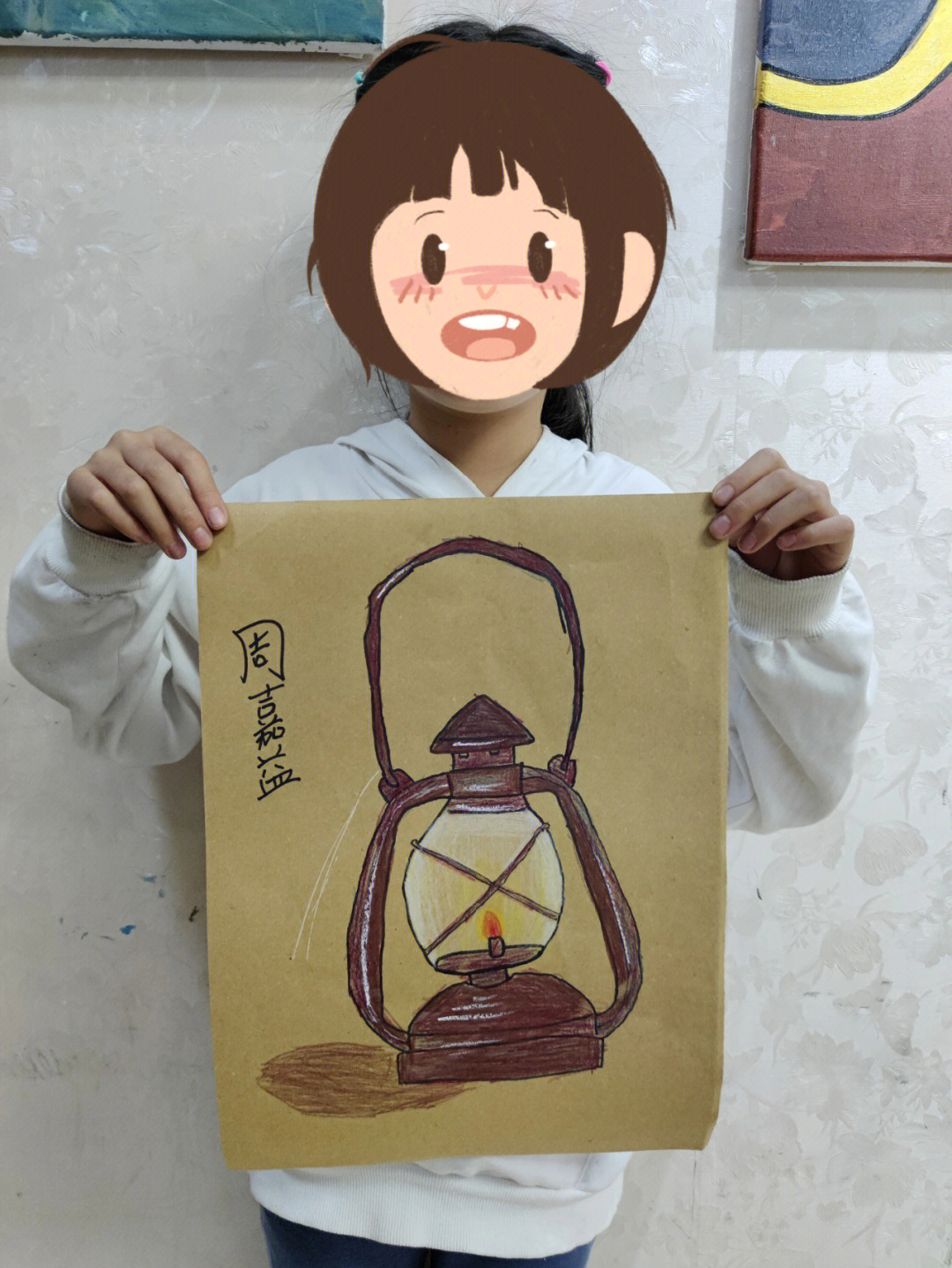 彩灯绘画作品图片