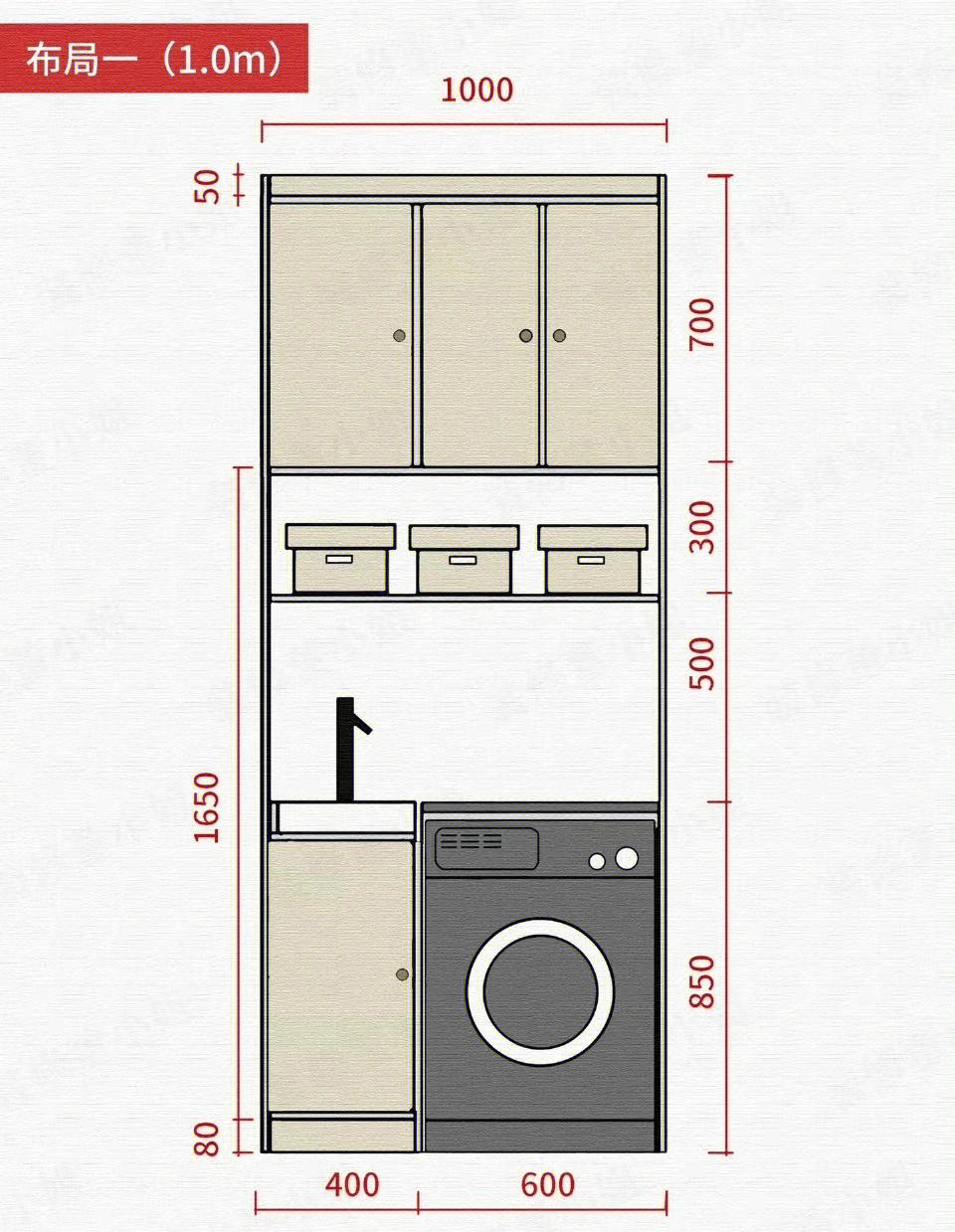 全屋定制阳台柜实用设计9张详细尺寸图