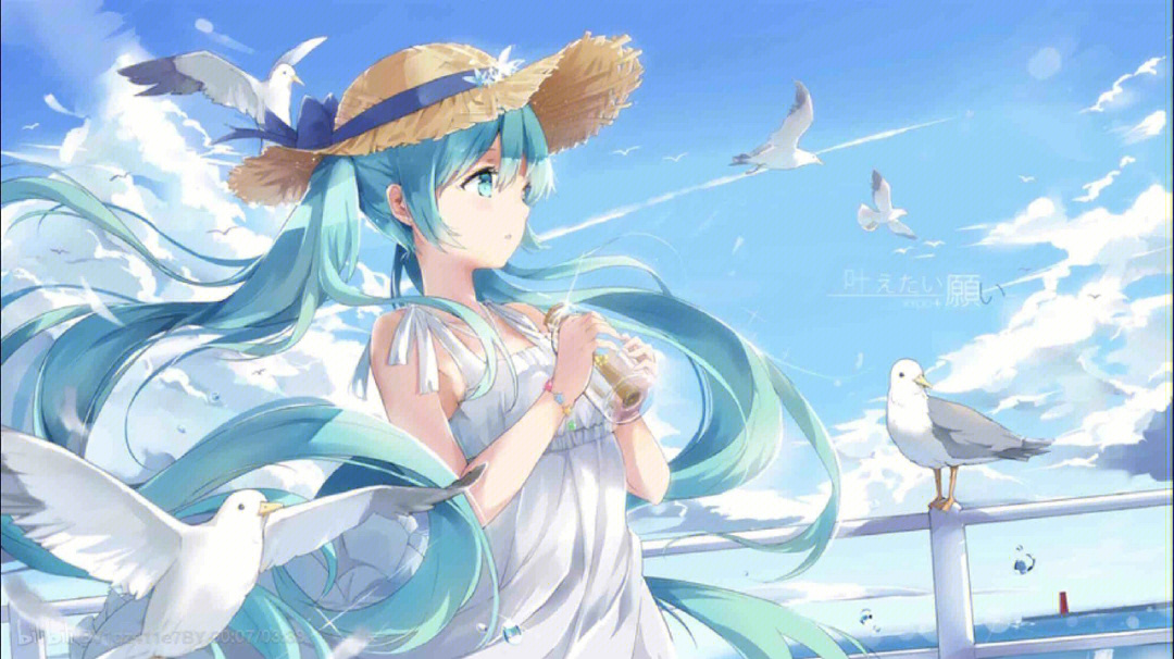 夏季初音未来初音未来可爱壁纸还有点小可爱呢