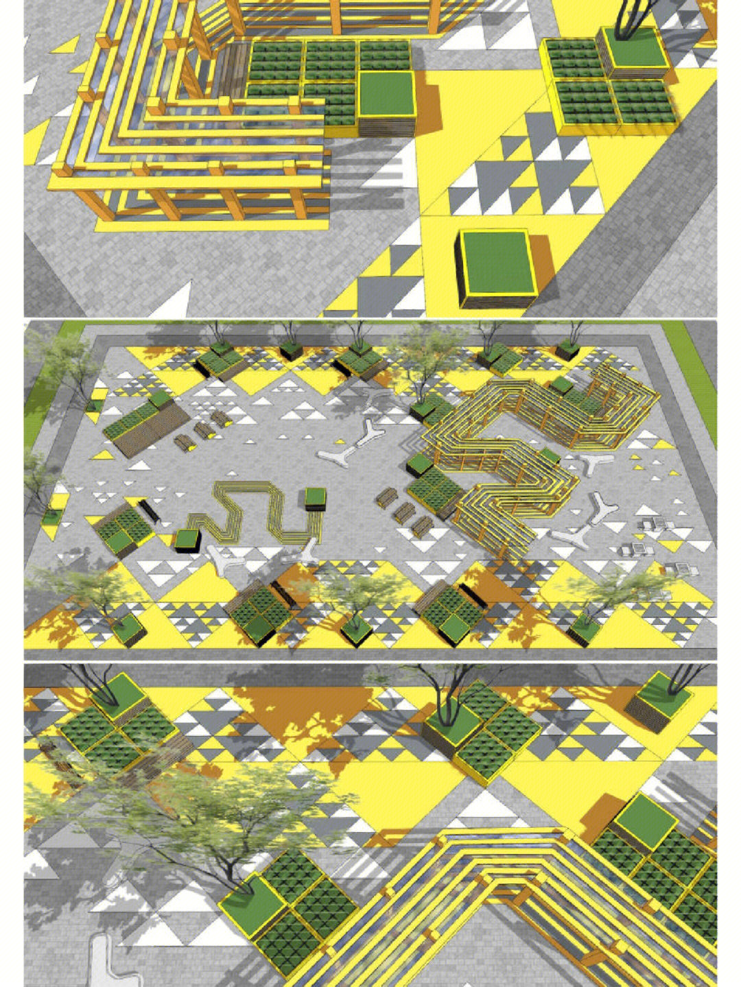 折线广场平面图图片