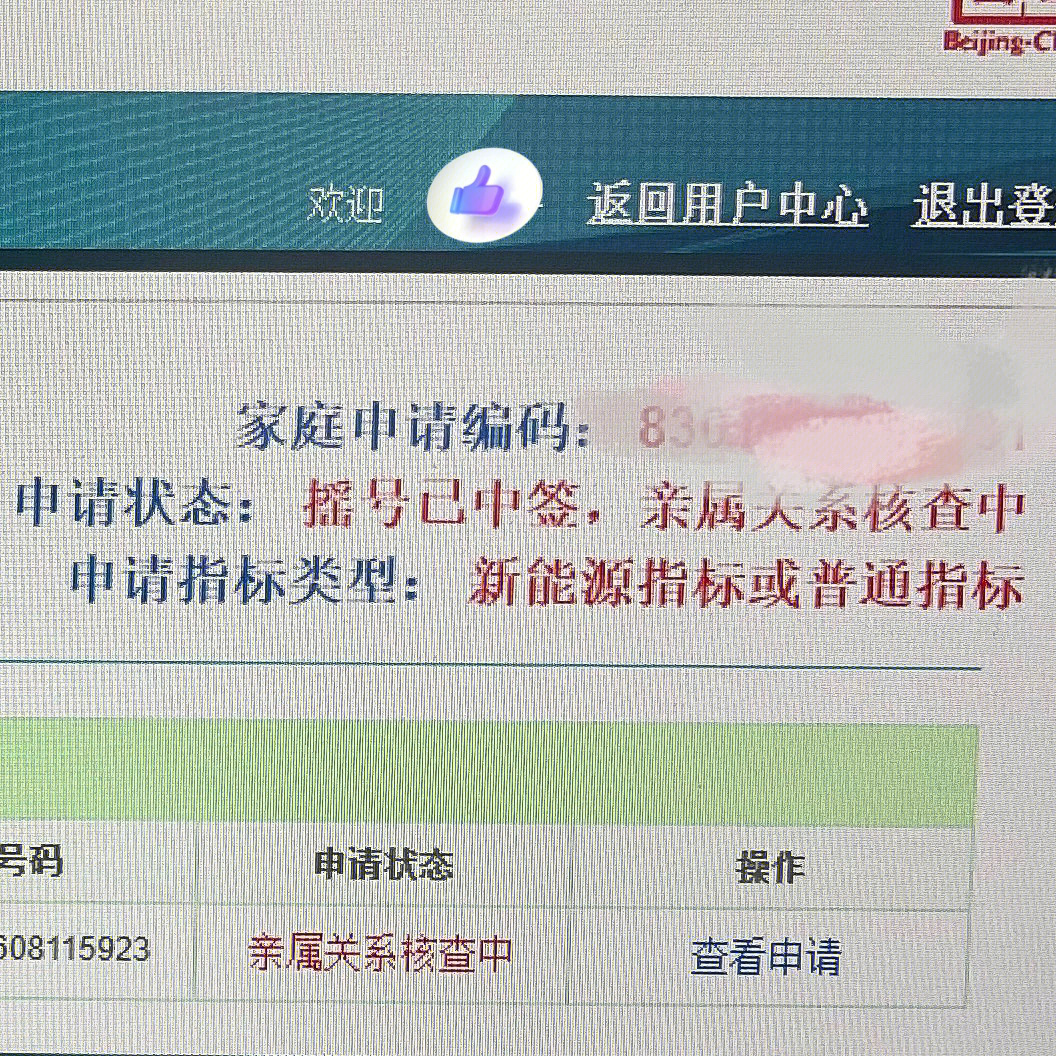 北京摇号成功显示什么图片