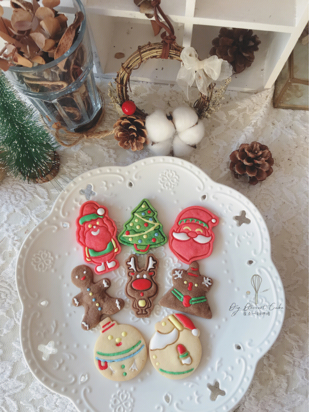 圣诞小可爱来了,预定中#圣诞饼干#饼干diy