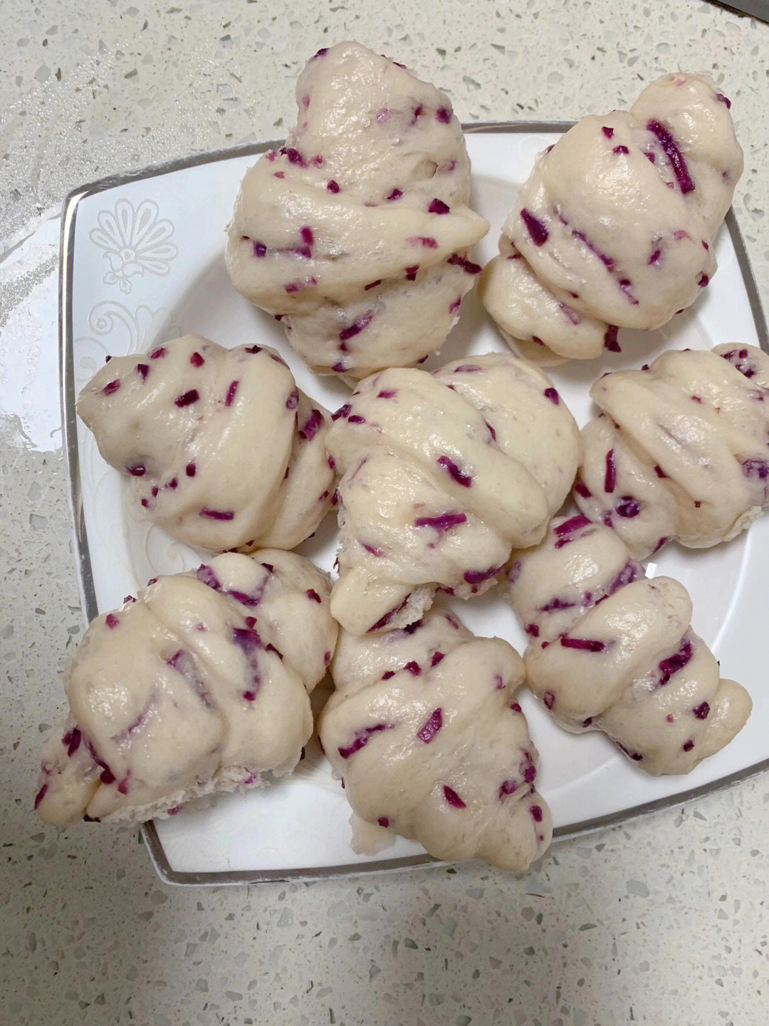 牛奶紫薯馍馍图片