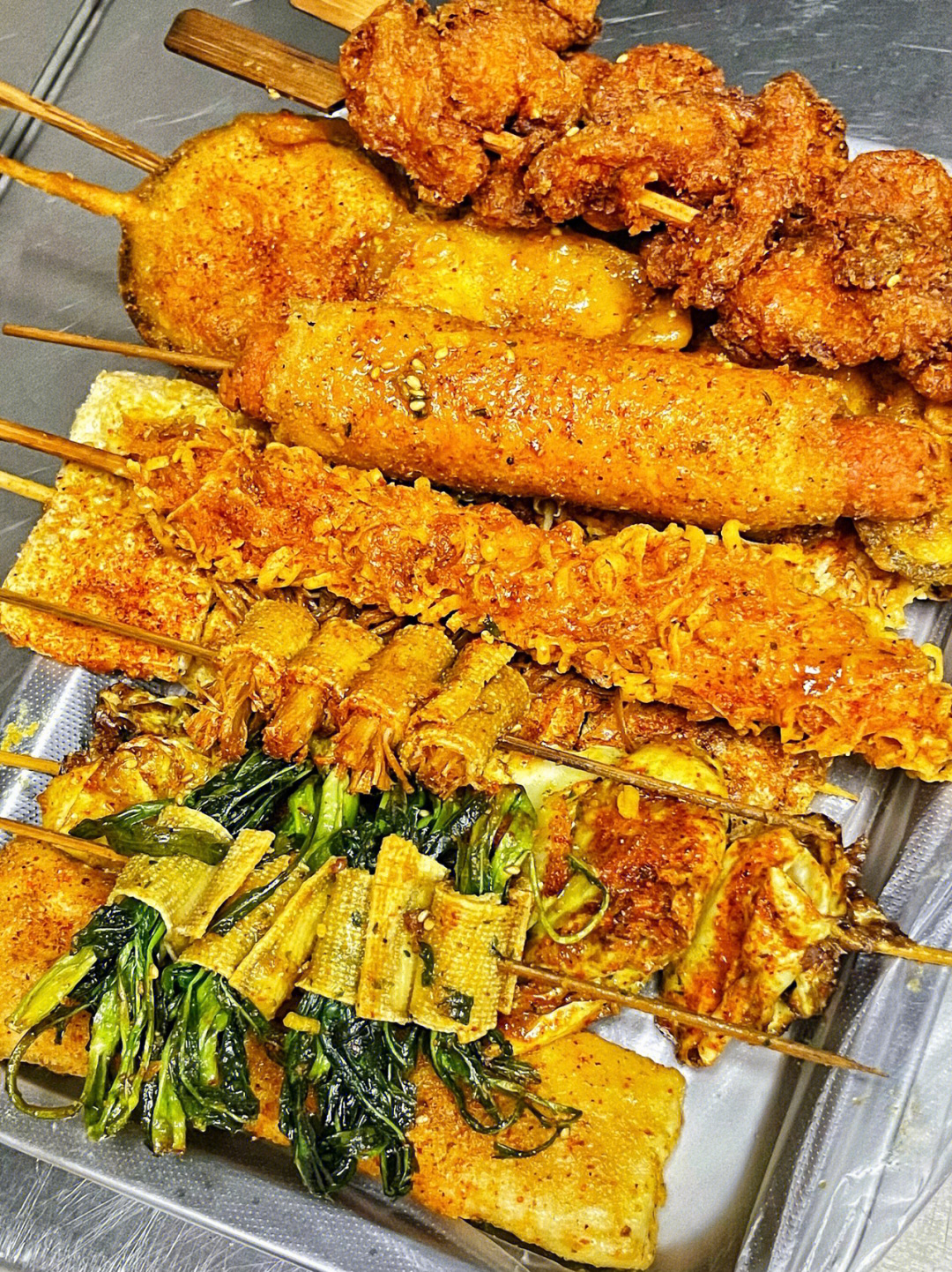 深圳美食水库新村的炸串店2r炸素菜很有味