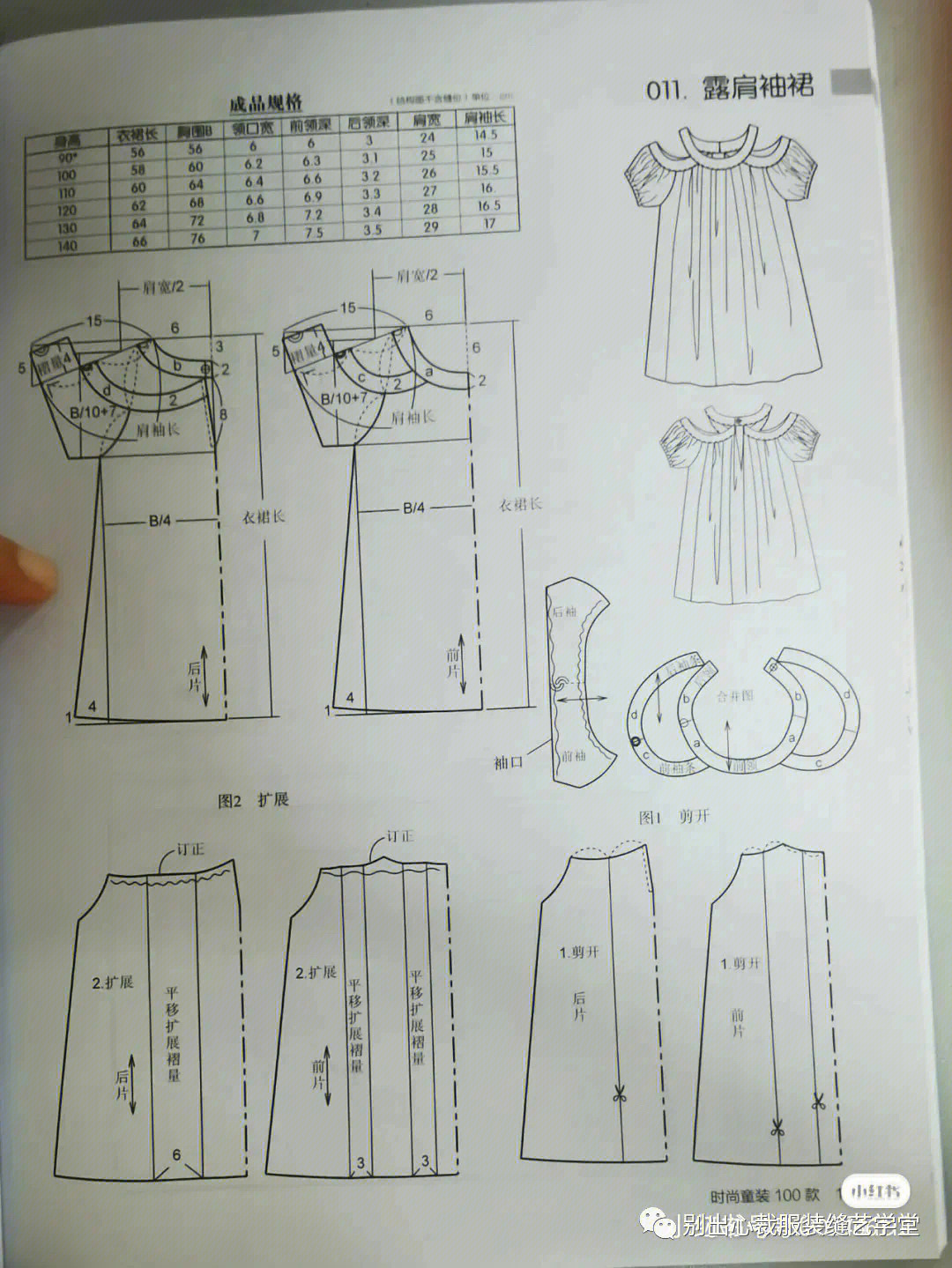 女童裙子裁剪图