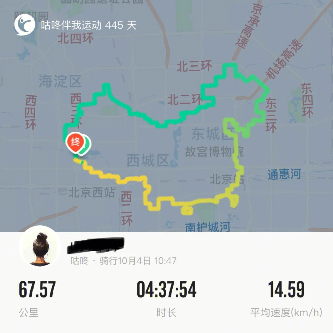 人的组队,过了天坛单飞后,也不时有打卡地图的骑友,发现我路线相近后