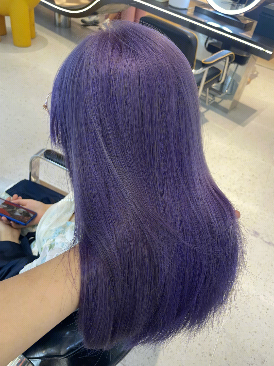 紫灰头发图片图片