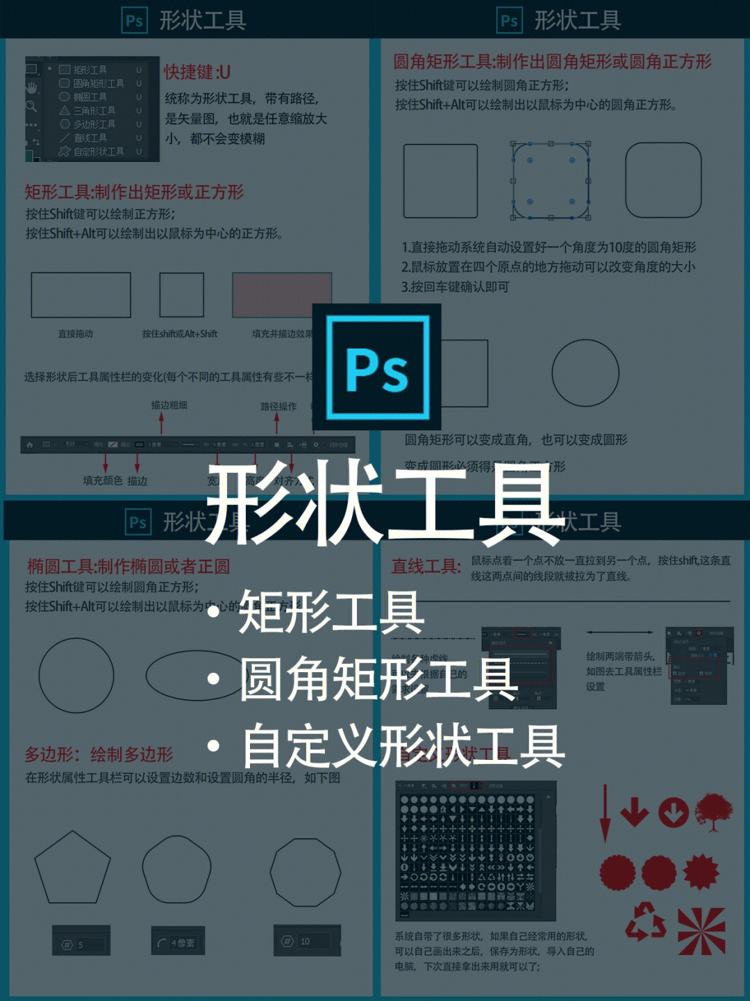 ps形状工具介绍