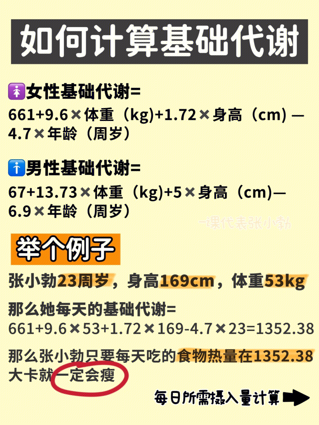 关于减脂你必须知道的干货7515基础代谢7515