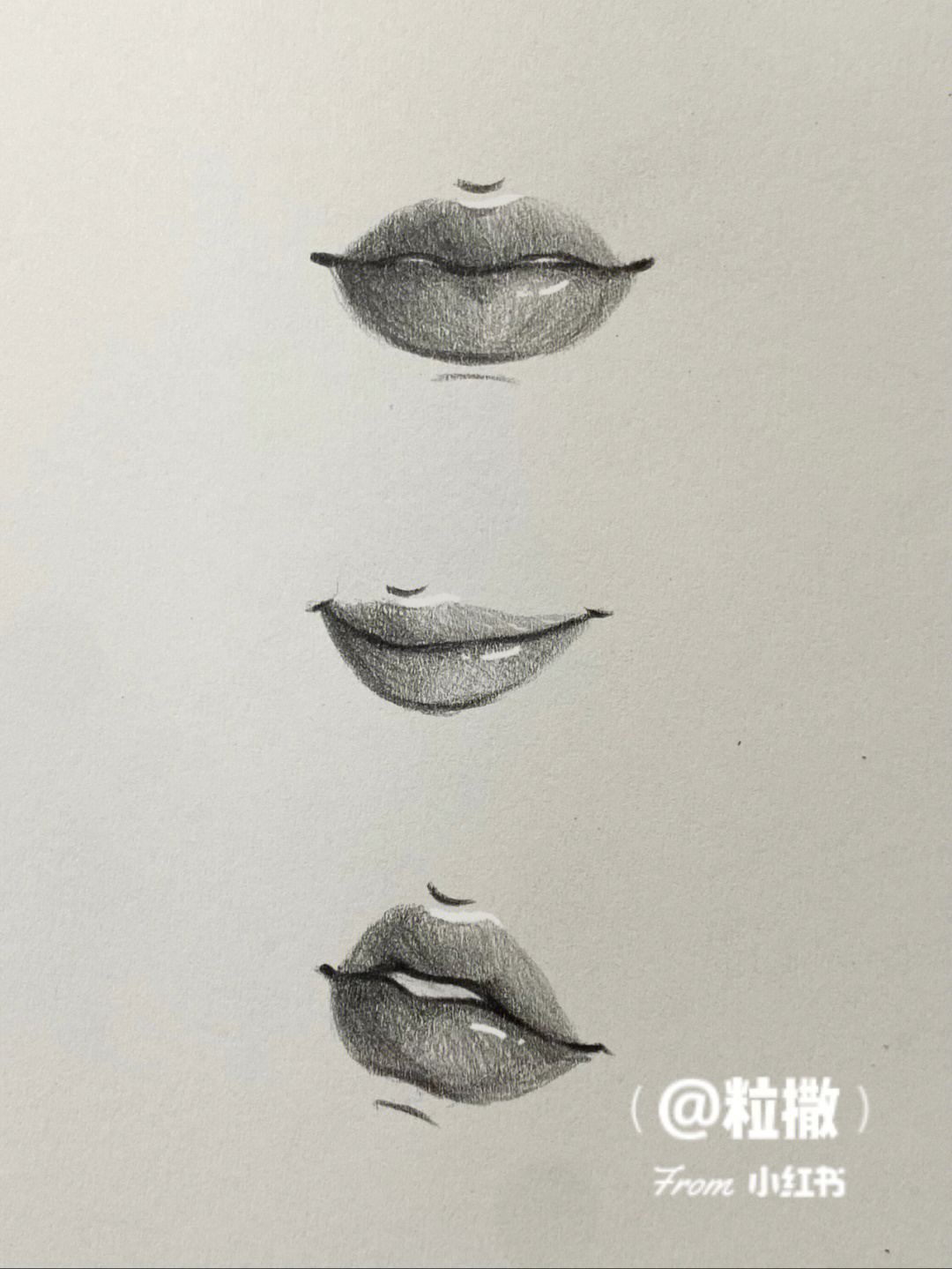 嘴唇画法 手绘图片