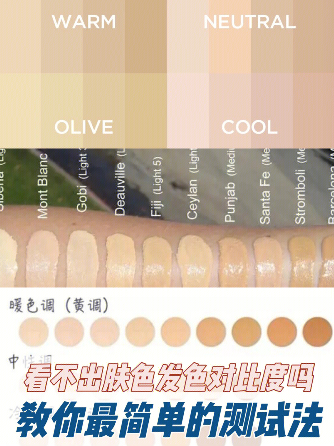 皮肤颜色度数表图图片