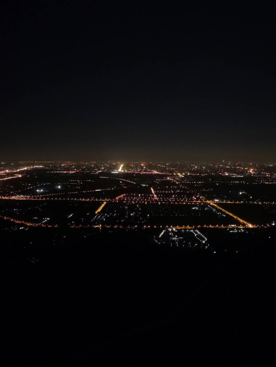 北京山顶看夜景开车图片