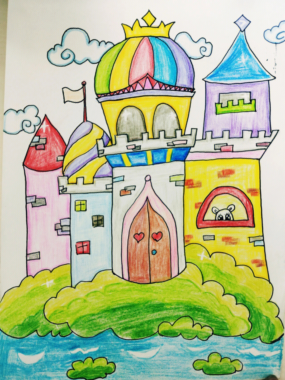 童话城堡儿童画