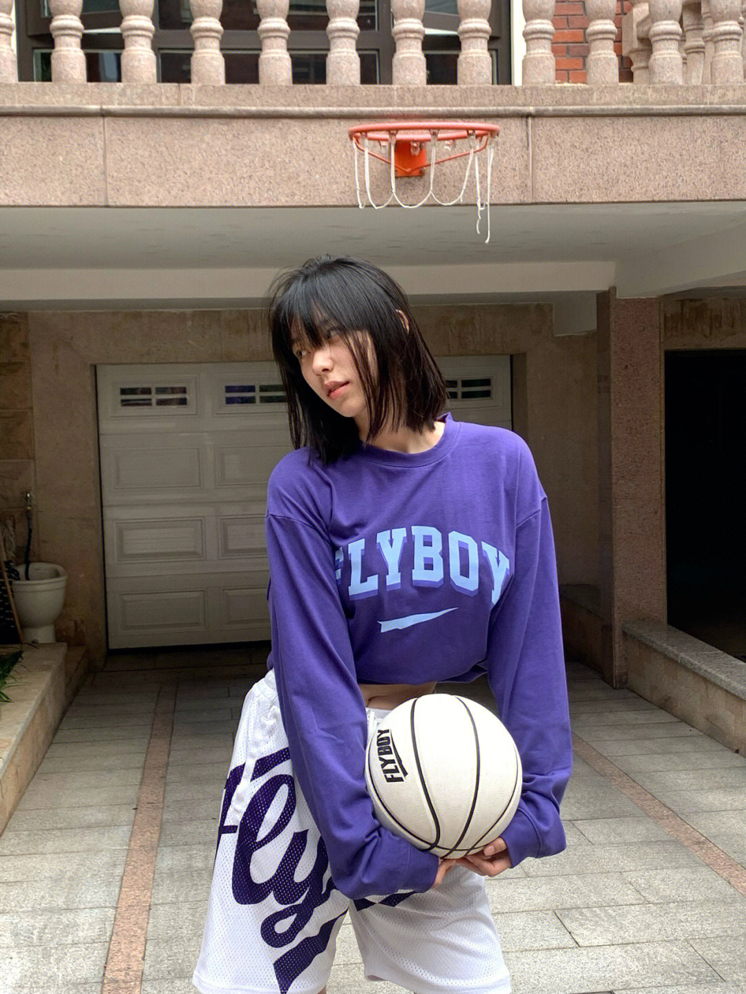 篮球女生二头肌图片