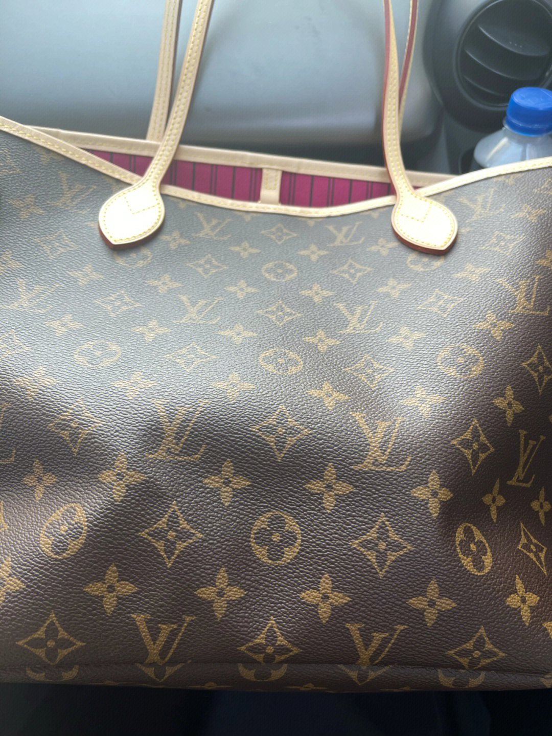 lv neverfull真假对比图片