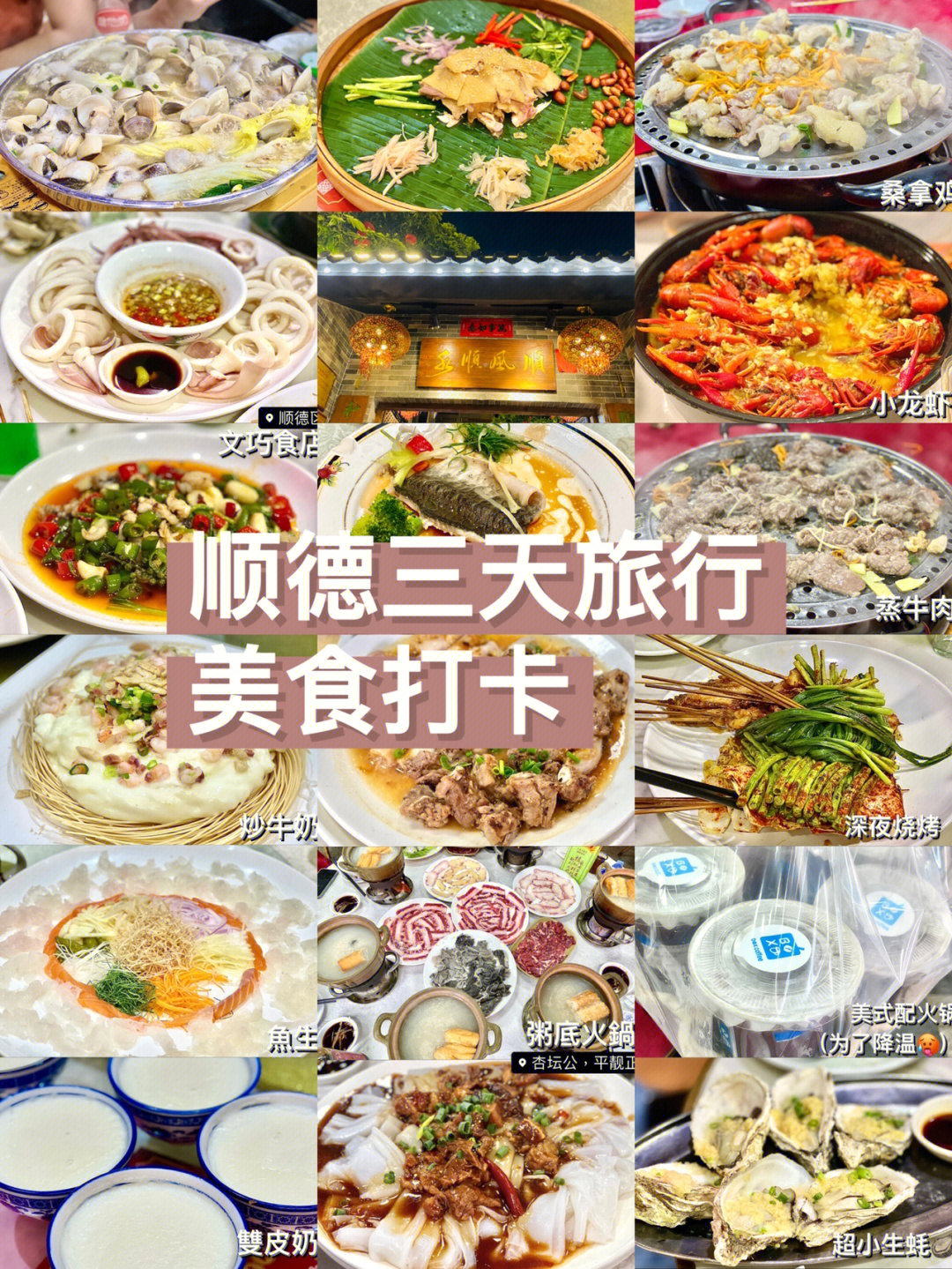 顺德美食假期顺德之旅打卡分享