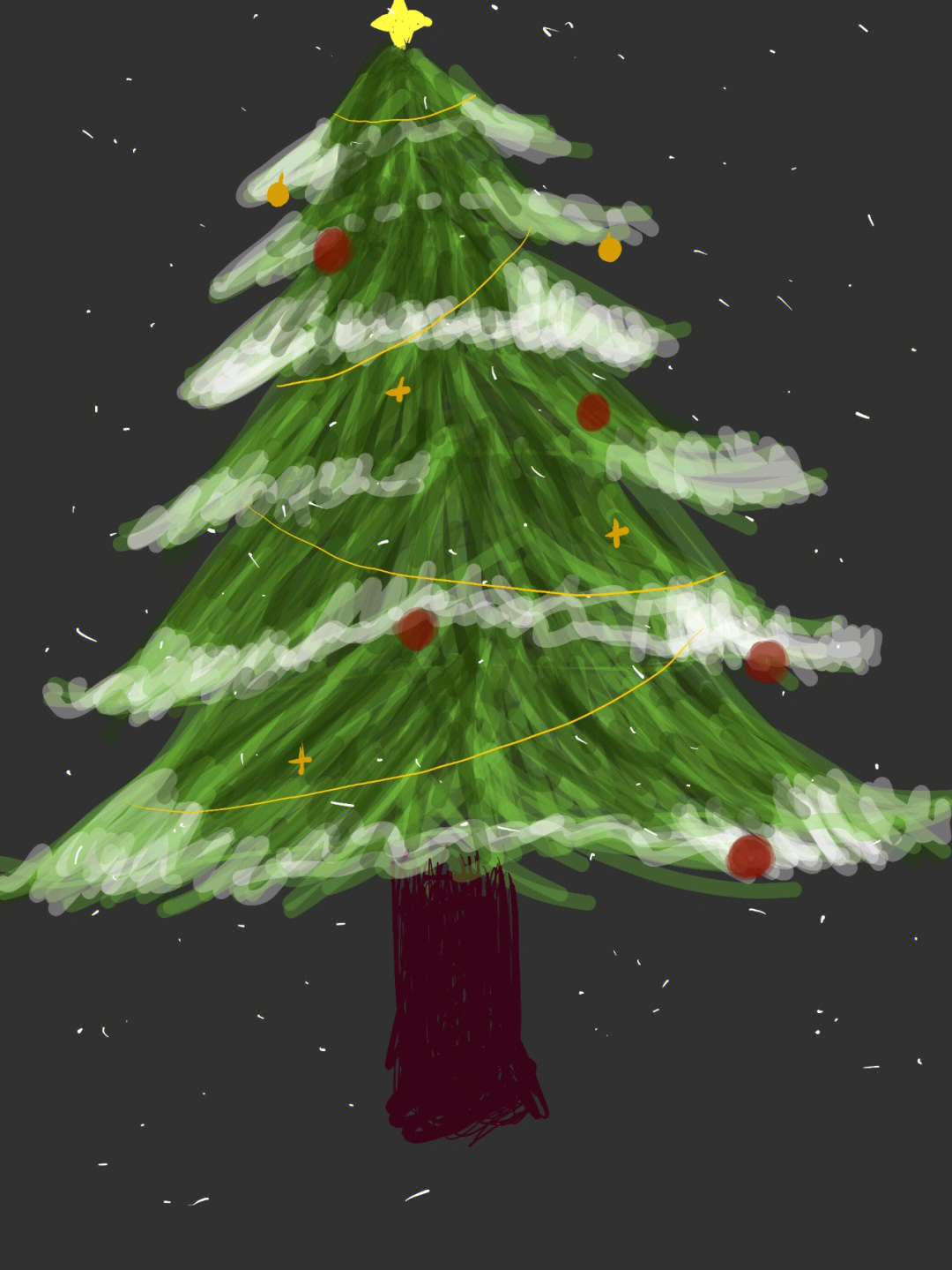 醒图画圣诞树图片