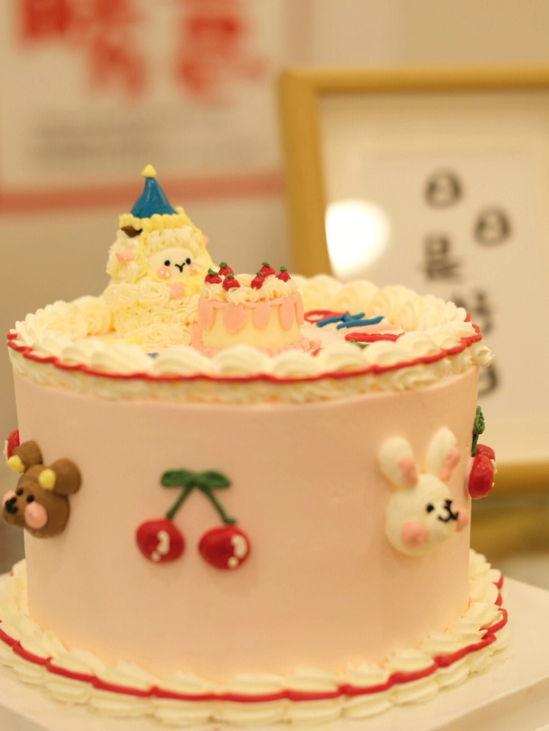 徐州生日蛋糕超可爱的立体小羊手绘蛋糕