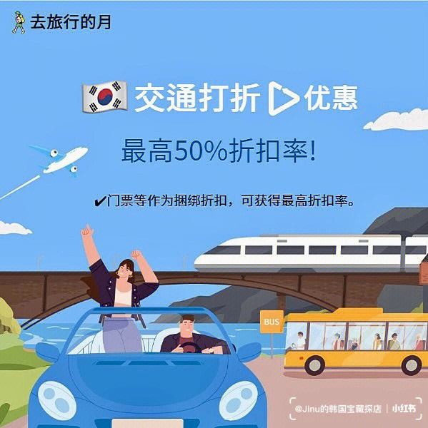 韩国旅行ktx火车票最高优惠5075