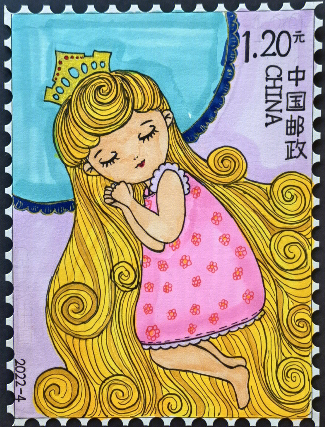 邮票设计图儿童画图片
