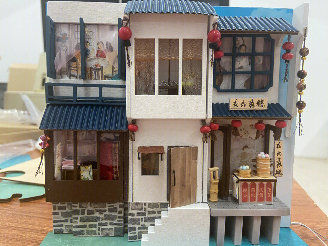 手工房子模型云南地区图片