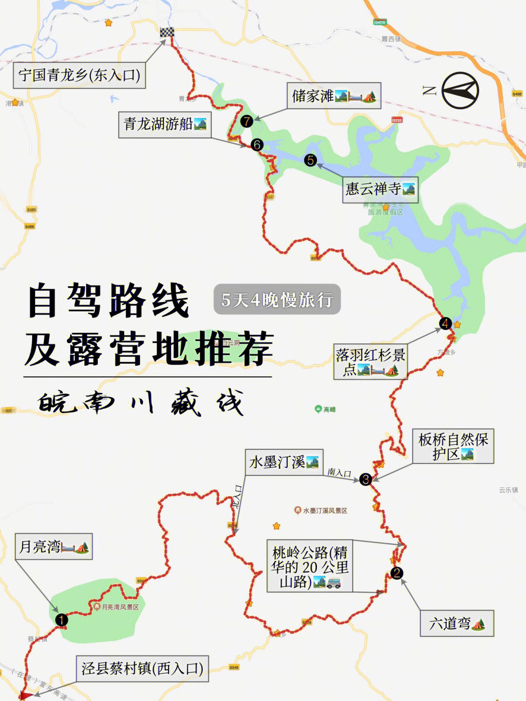 皖南川藏线露营地与路线推荐房车必看