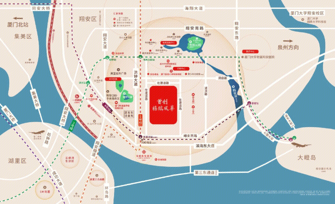 翔安南部新城规划图图片