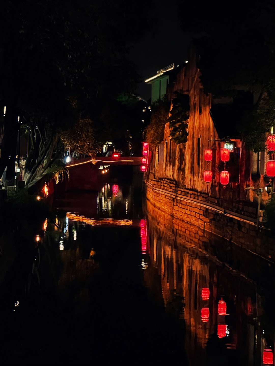 苏州夜景平江路图片