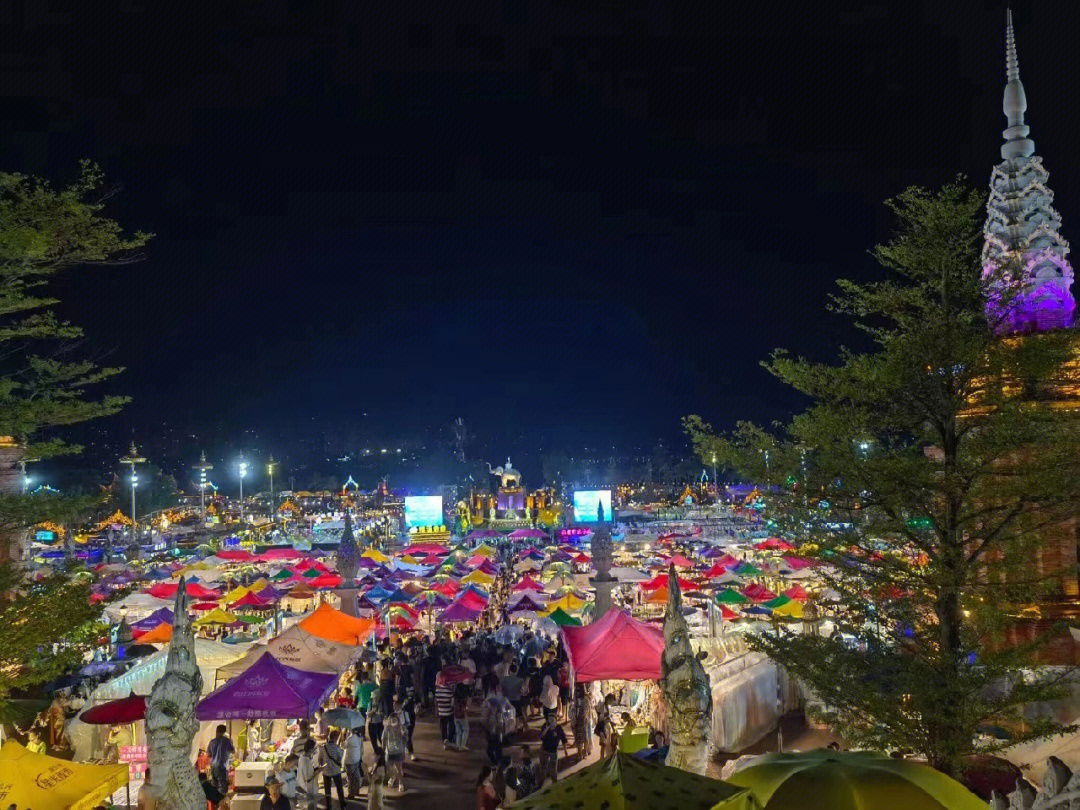 五一农场星光夜市图片