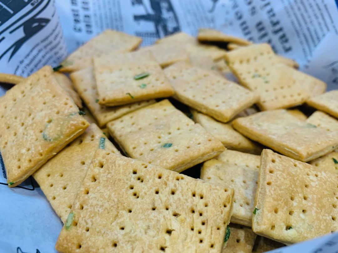 香葱苏打饼干做法烤箱平底锅电饼铛都可