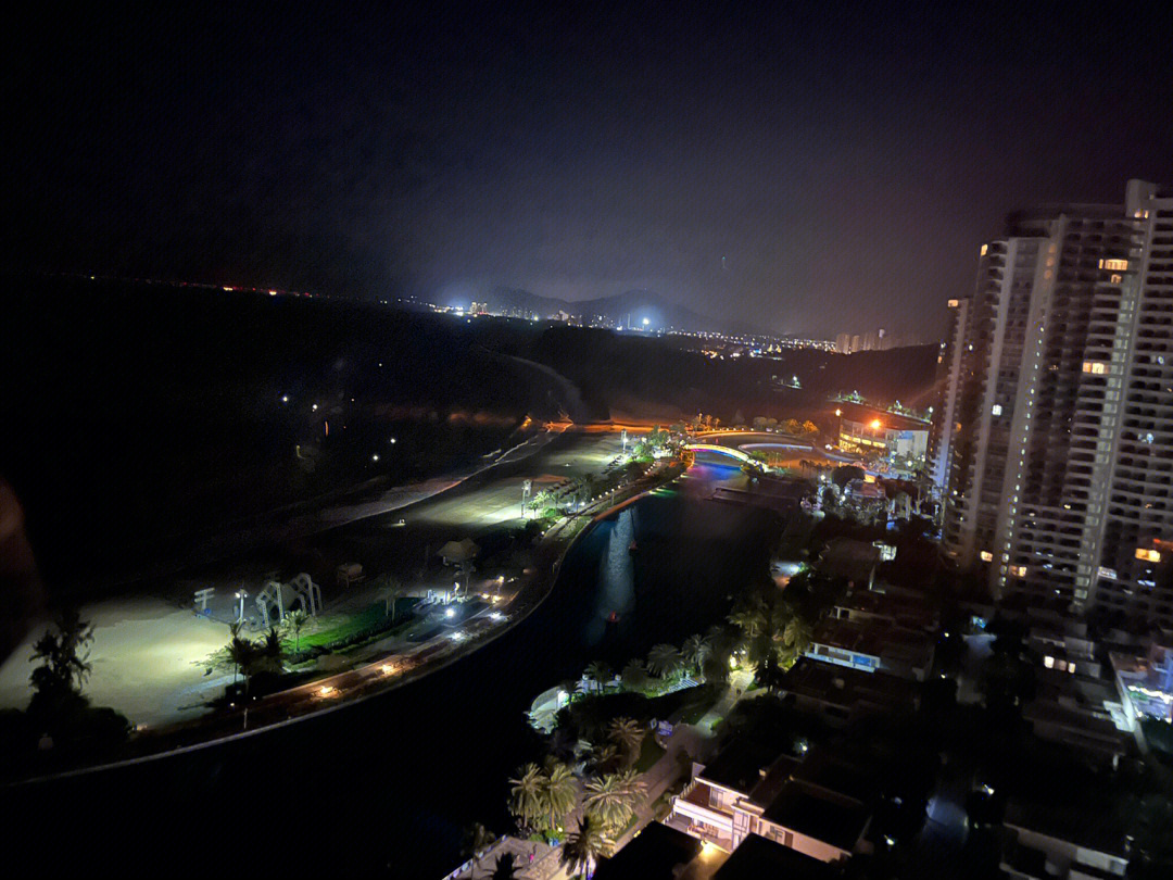 海陵岛夜景图片