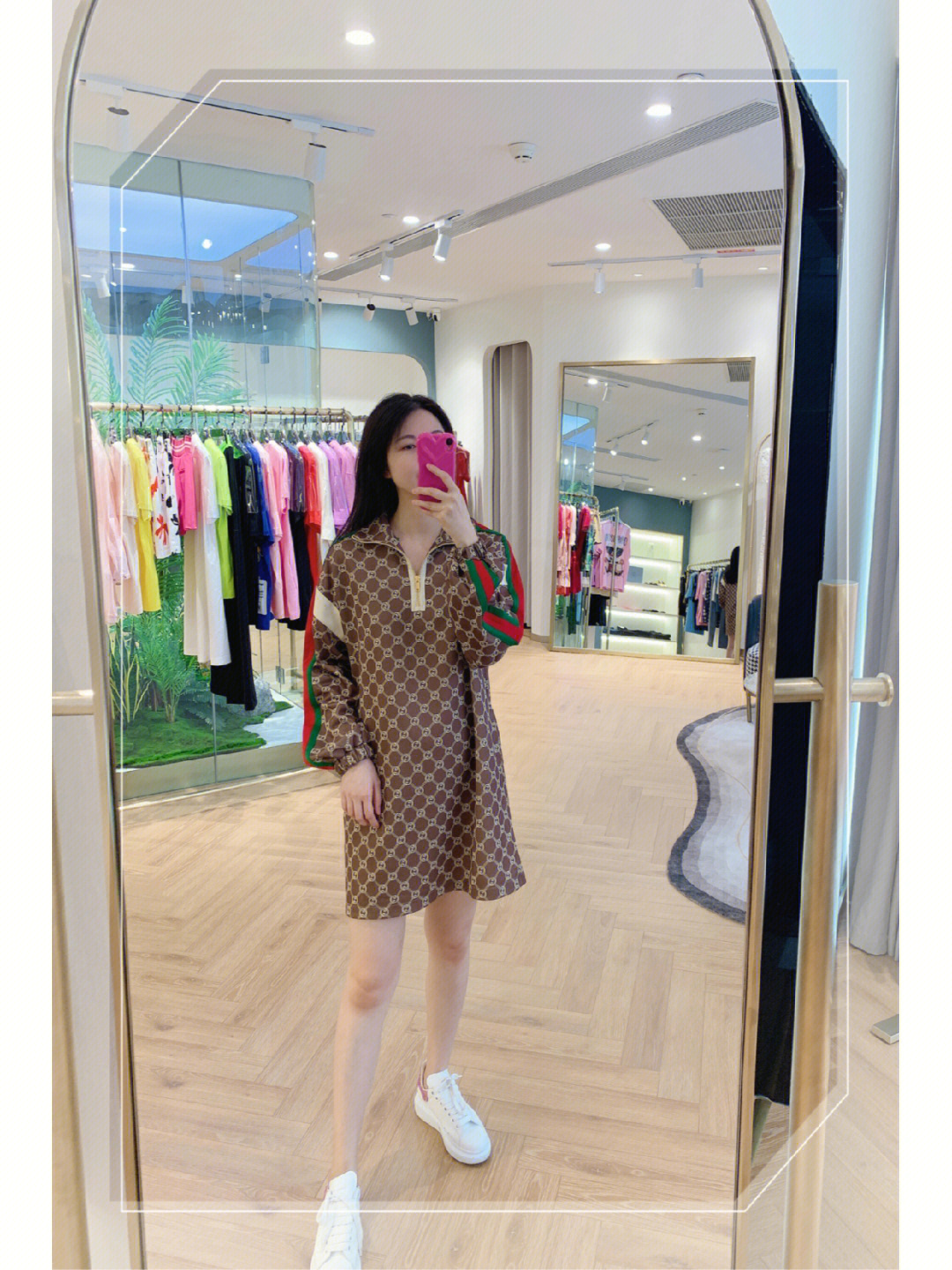 这件裙子偏休闲运动风,穿上太显瘦了#厦门宝藏店铺#gucci#厦门探